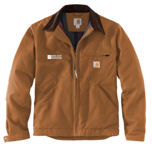 State Utility Contractors - Carhartt Duck Detroit Jacket v1