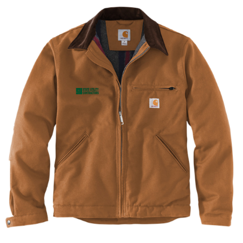State Utility Contractors - Carhartt Duck Detroit Jacket v2