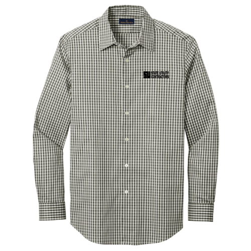 State Utility Contractors - Brooks Brothers Tech Stretch Patterned Shirt v3