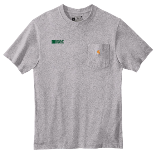 State Utility Contractors - Carhartt Tall Workwear Pocket Short Sleeve T-Shirt v3