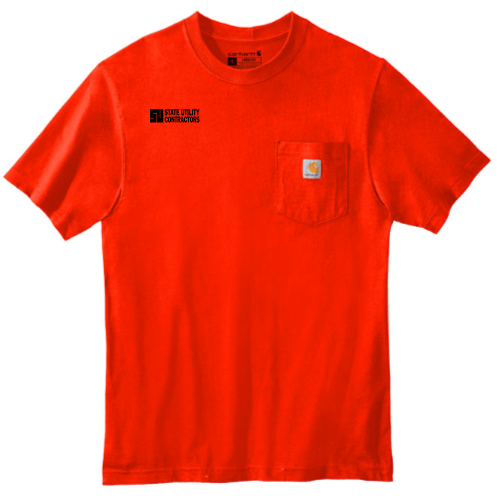 State Utility Contractors - Carhartt Workwear Pocket Short Sleeve T-Shirt v3