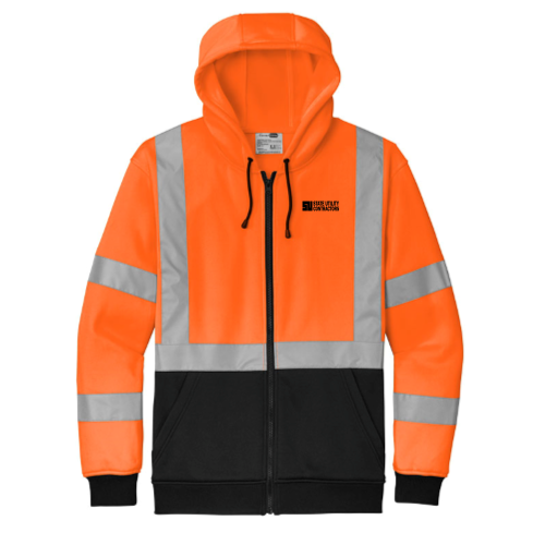 State Utility Contractors - CornerStone A107 Class 3 Heavy-Duty Fleece Full-Zip Hoodie v2