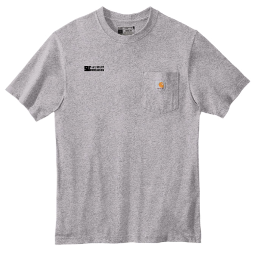 State Utility Contractors - Carhartt Tall Workwear Pocket Short Sleeve T-Shirt v2
