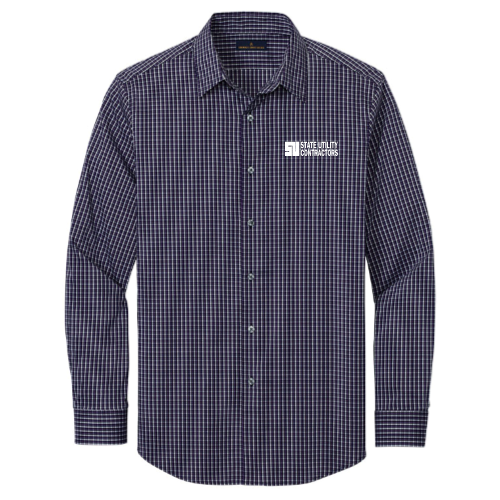 State Utility Contractors - Brooks Brothers Tech Stretch Patterned Shirt v1