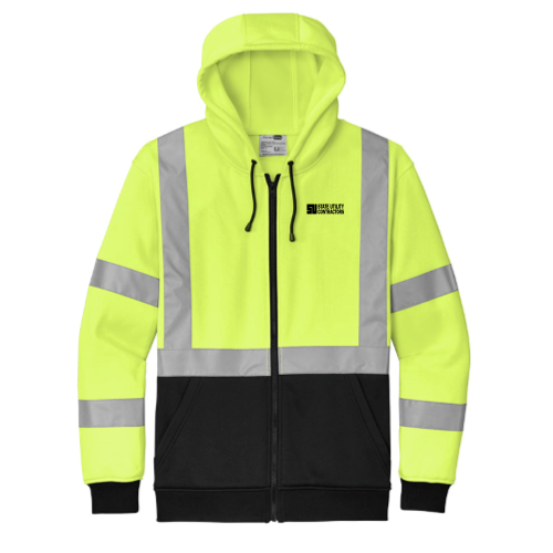 State Utility Contractors - CornerStone A107 Class 3 Heavy-Duty Fleece Full-Zip Hoodie v2