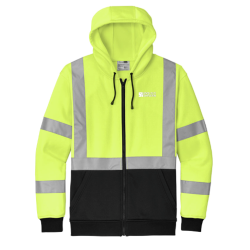 State Utility Contractors - CornerStone A107 Class 3 Heavy-Duty Fleece Full-Zip Hoodie v1