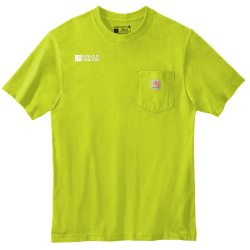 State Utility Contractors - Carhartt Workwear Pocket Short Sleeve T-Shirt v1