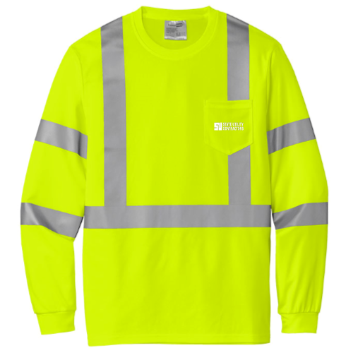State Utility Contractors - CornerStone ANSI 107 Class 3 Mesh Long Sleeve Tee v1