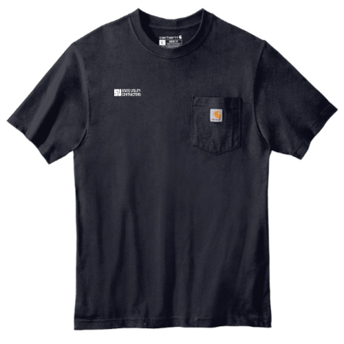 State Utility Contractors - Carhartt Tall Workwear Pocket Short Sleeve T-Shirt v1