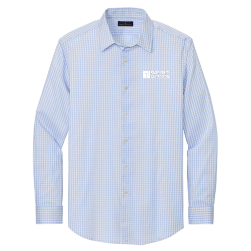 State Utility Contractors - Brooks Brothers Tech Stretch Patterned Shirt v1
