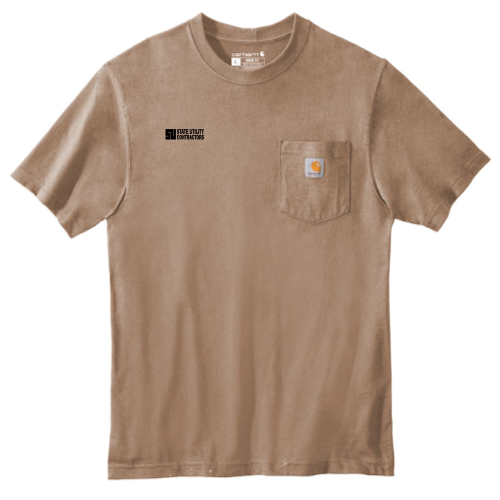 State Utility Contractors - Carhartt Tall Workwear Pocket Short Sleeve T-Shirt v2