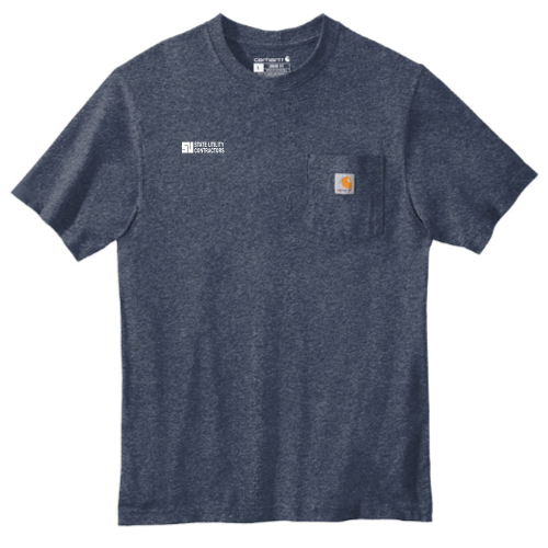 State Utility Contractors - Carhartt Tall Workwear Pocket Short Sleeve T-Shirt v1