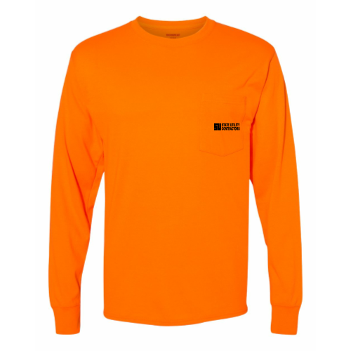 State Utility Contractors - Workwear Long Sleeve Pocket T-Shirt v3