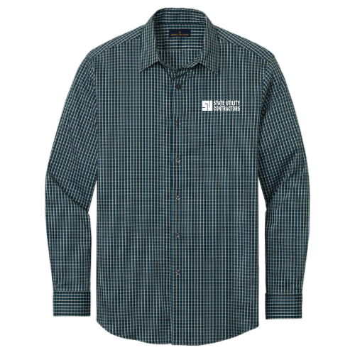 State Utility Contractors - Brooks Brothers Tech Stretch Patterned Shirt v1