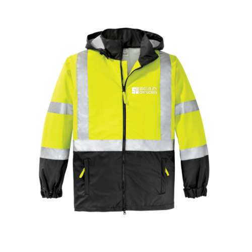 State Utility Contractors - CornerStone ANSI 107 Class 3 Safety Windbreaker v1