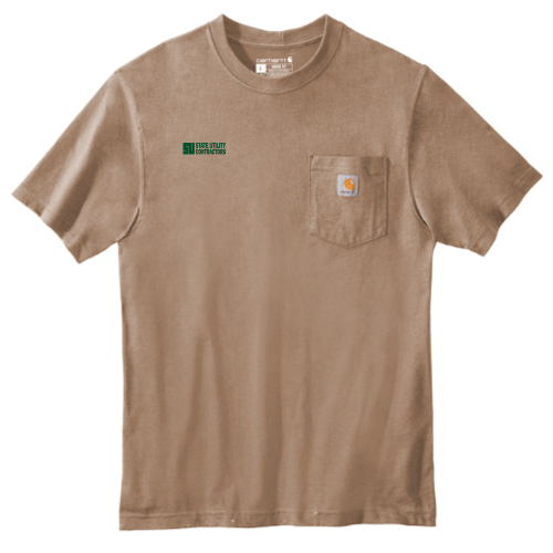 State Utility Contractors - Carhartt Tall Workwear Pocket Short Sleeve T-Shirt v3