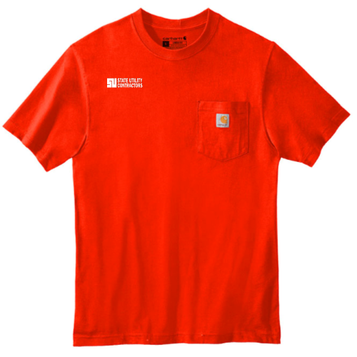 State Utility Contractors - Carhartt Workwear Pocket Short Sleeve T-Shirt v1
