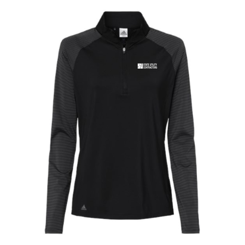 State Utility Contractors - Women's Stripe Block Quarter-Zip Pullover v1